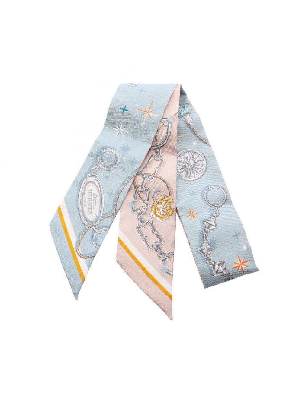 Hermes Scarf Twilly C'est la Fete Ribbon Silk